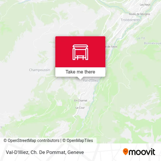 Val-D'Illiez, Ch. De Pommat map