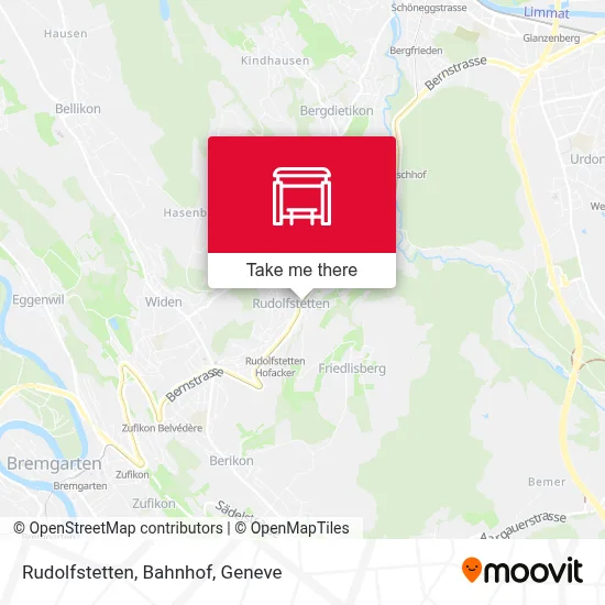 Rudolfstetten, Bahnhof map