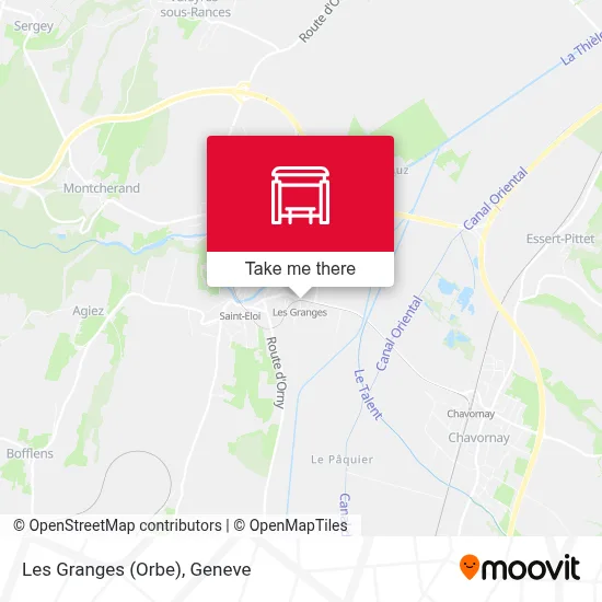 Les Granges (Orbe) map