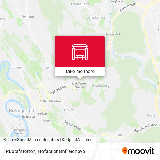 Rudolfstetten, Hofacker Bhf map