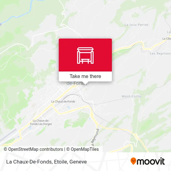 La Chaux-De-Fonds, Etoile map
