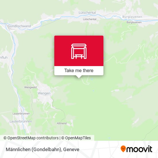 Männlichen (Gondelbahn) map