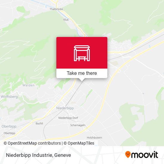 Niederbipp Industrie map