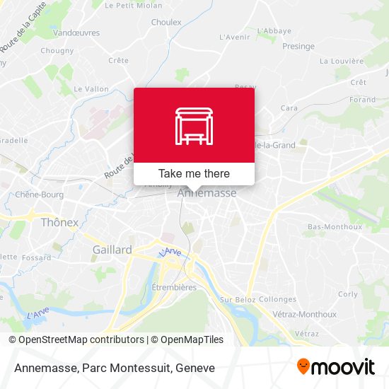 Annemasse, Parc Montessuit plan