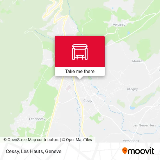 Cessy, Les Hauts map