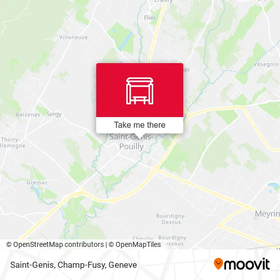 Saint-Genis, Champ-Fusy map