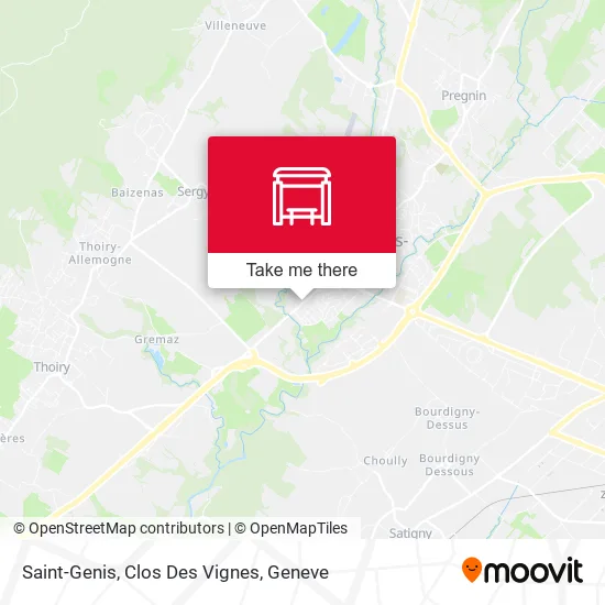 Saint-Genis, Clos Des Vignes map