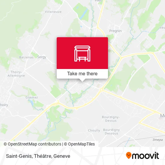 Saint-Genis, Théâtre map