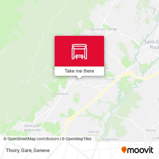 Thoiry, Gare plan