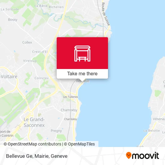 Bellevue Ge, Mairie map