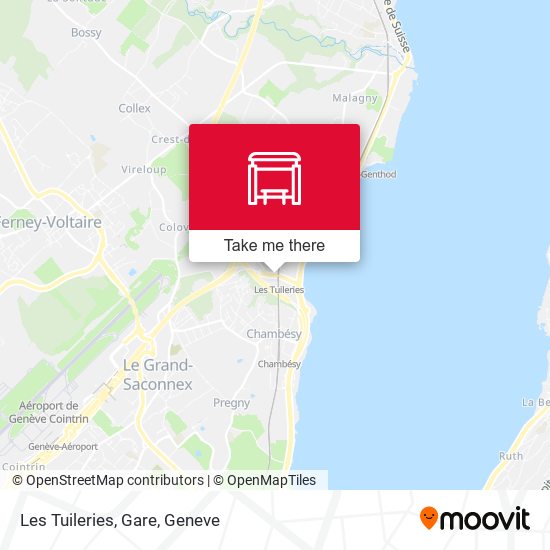 Les Tuileries, Gare map