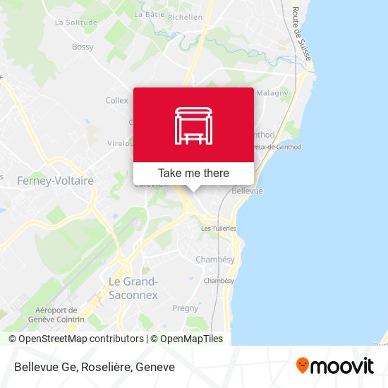 Bellevue Ge, Roselière map