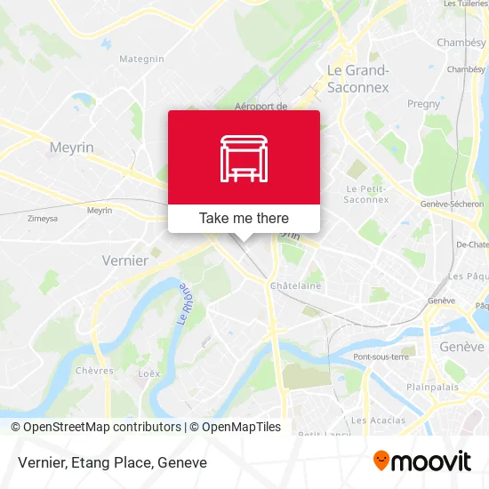 Vernier, Etang Place map