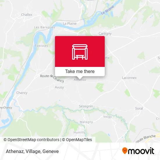 Athenaz, Village map