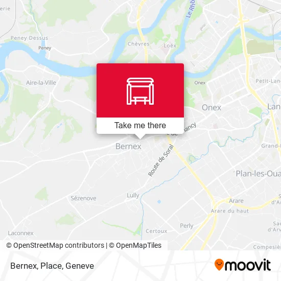 Bernex, Place map