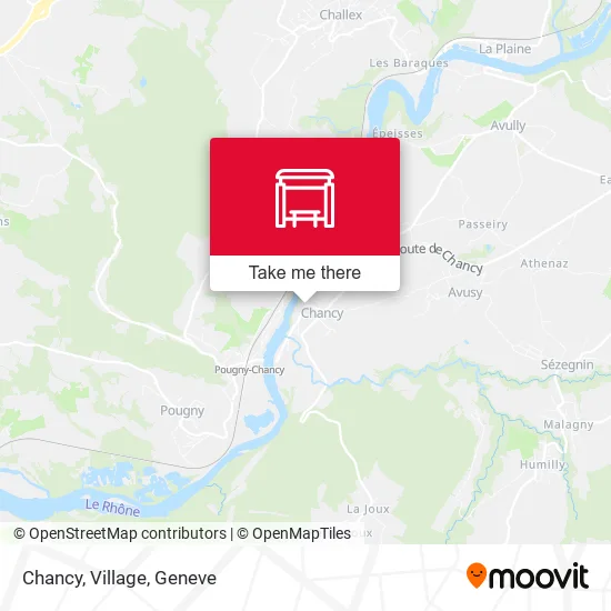 Chancy, Village map