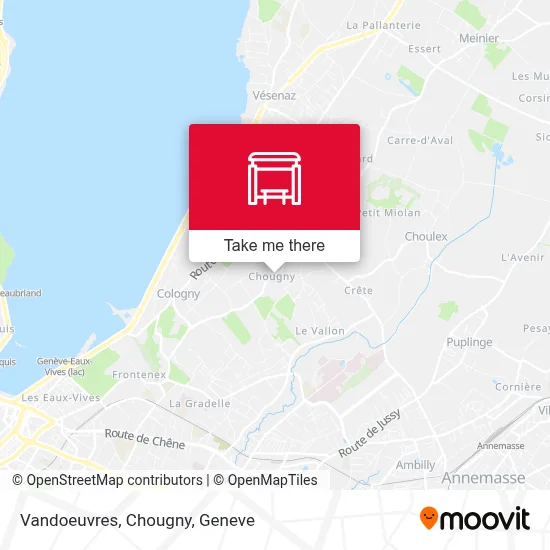 Vandoeuvres, Chougny map