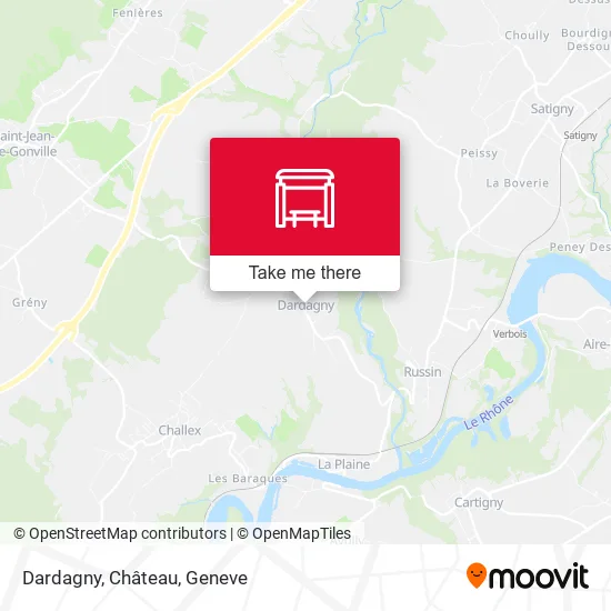 Dardagny, Château map