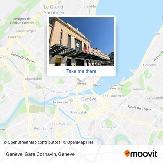 Genève, Gare Cornavin plan