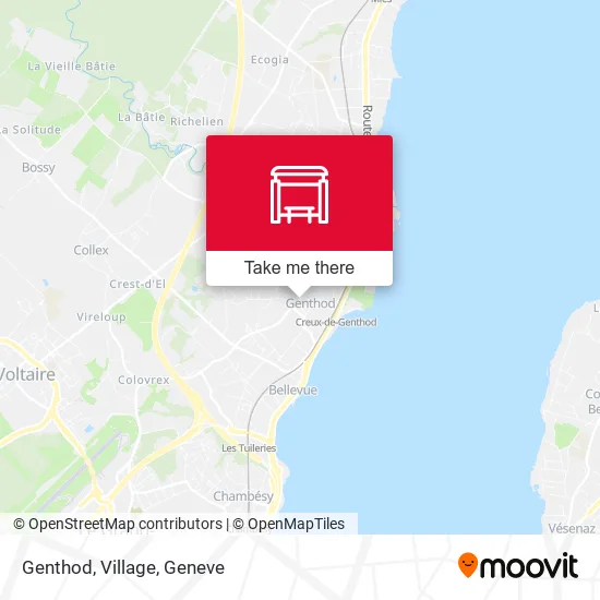 Genthod, Village map