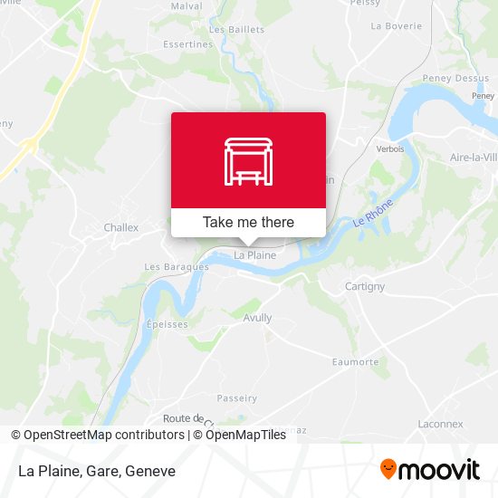 La Plaine, Gare plan