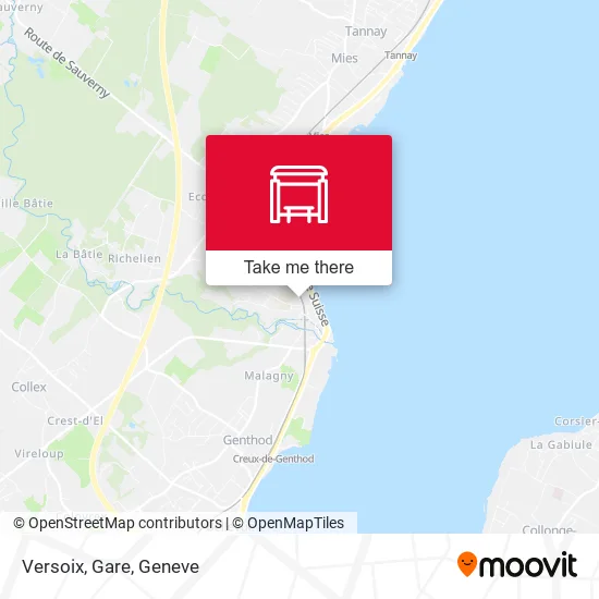 Versoix, Gare map