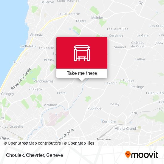 Choulex, Chevrier map