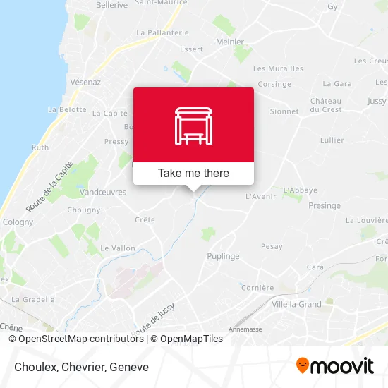 Choulex, Chevrier map