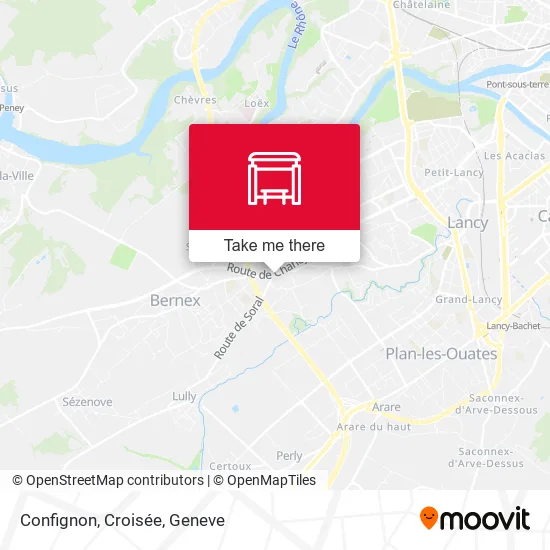 Confignon, Croisée map