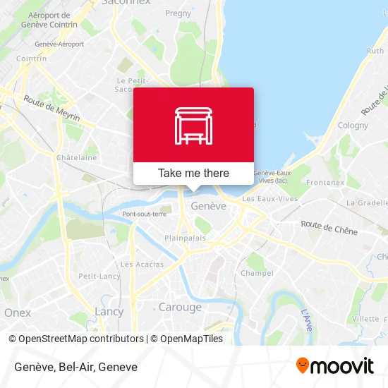 Genève, Bel-Air map