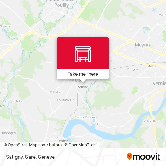 Satigny, Gare map