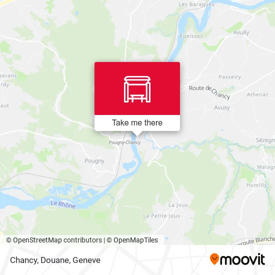 Chancy, Douane map