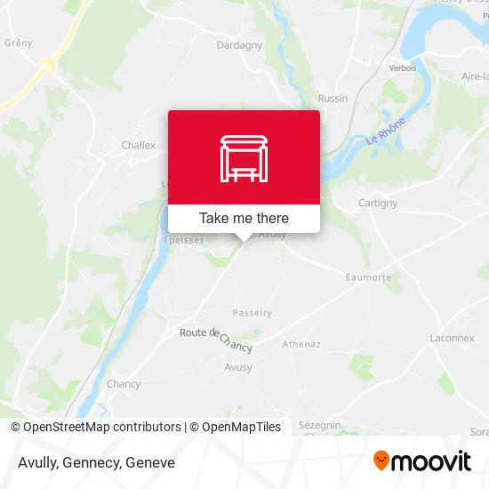 Avully, Gennecy map