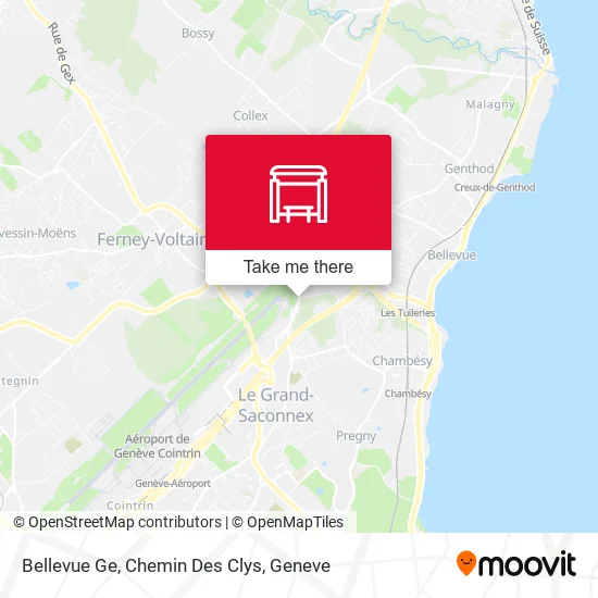 Bellevue Ge, Chemin Des Clys map