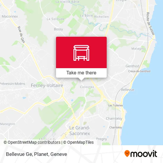 Bellevue Ge, Planet map