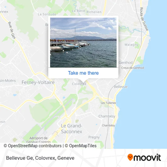 Bellevue Ge, Colovrex map