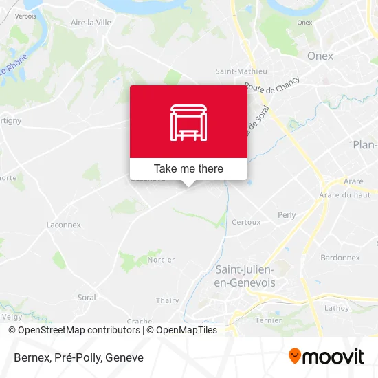 Bernex, Pré-Polly map