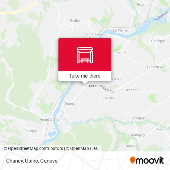 Chancy, Usine map