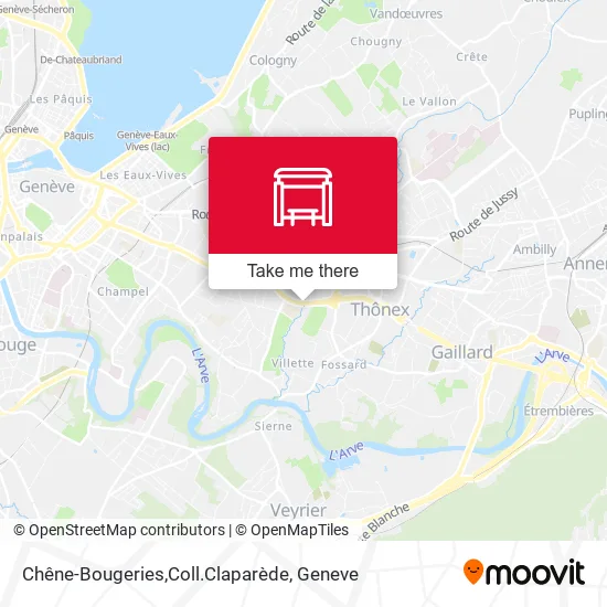 Chêne-Bougeries,Coll.Claparède map