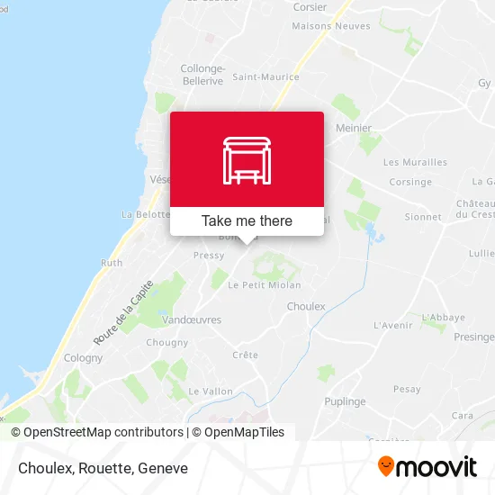 Choulex, Rouette map