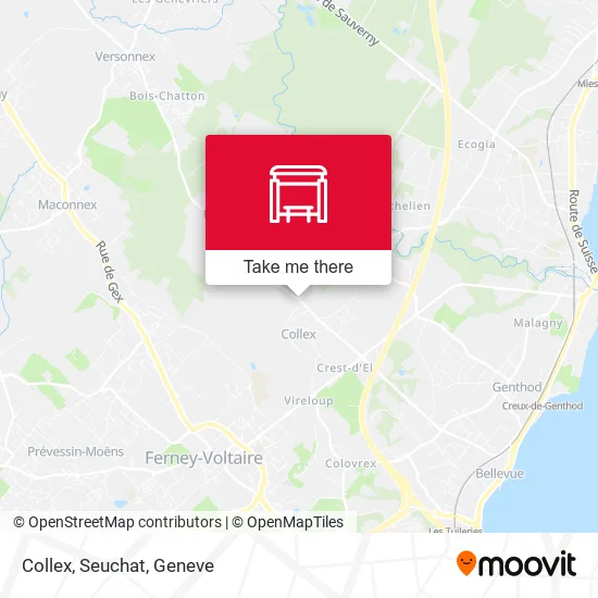 Collex, Seuchat map