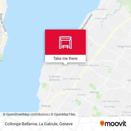 Collonge-Bellerive, La Gabiule map