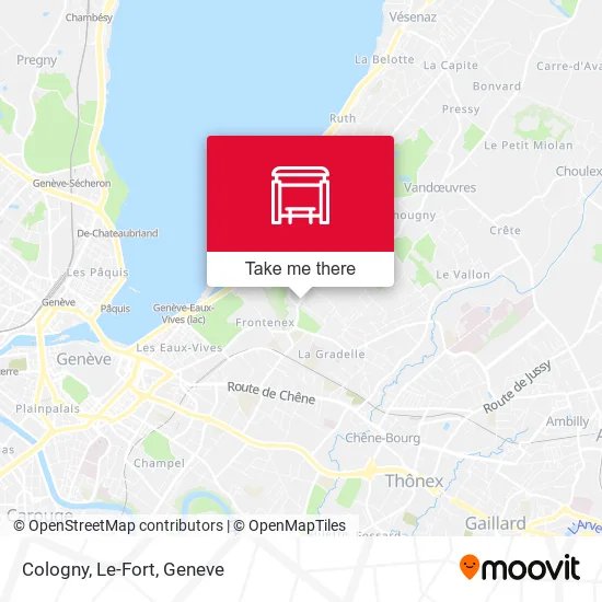 Cologny, Le-Fort map