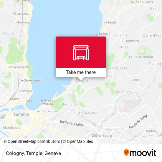 Cologny, Temple map