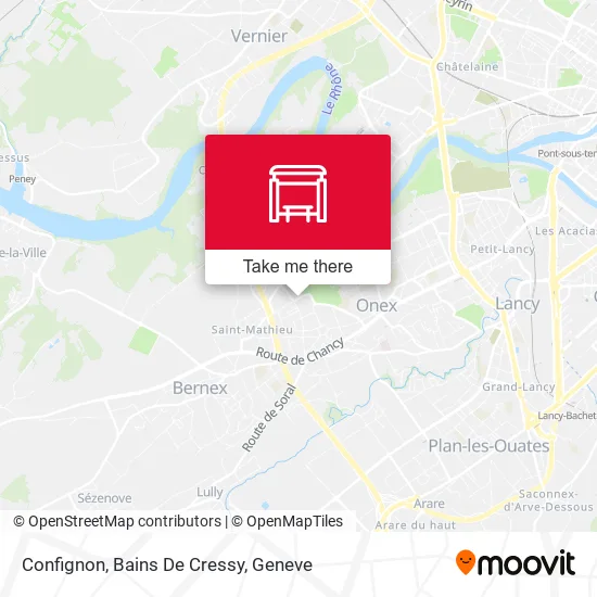 Confignon, Bains De Cressy map
