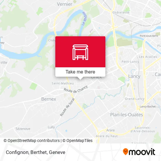 Confignon, Berthet map