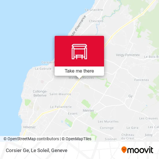 Corsier Ge, Le Soleil map