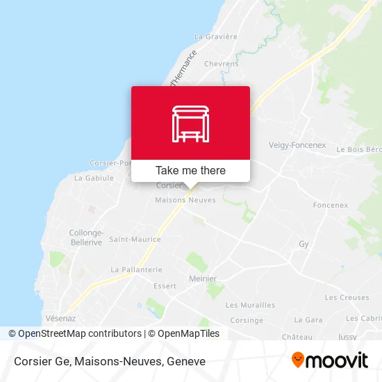 Corsier Ge, Maisons-Neuves map