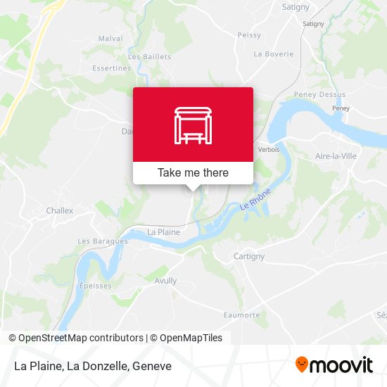 La Plaine, La Donzelle map