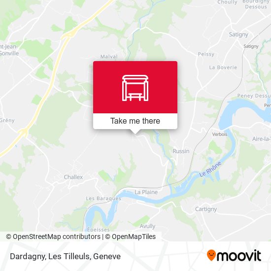 Dardagny, Les Tilleuls map